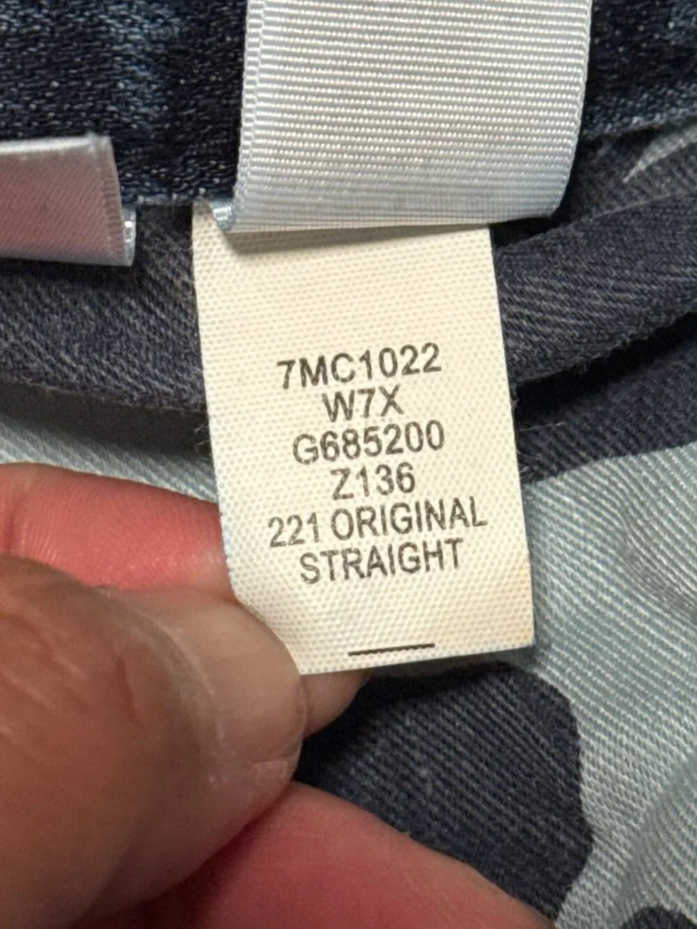 Lucky Brand 221 Original Straight Leg Denim Jeans Mens W38 L32 Dark Wash Zip Fly